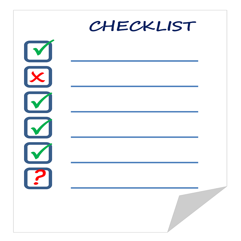 Separation Papers Checklist